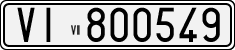 License plate of Italy, Cars (1927 year series)