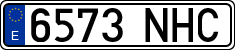 License plates of Spain, Ordinary (2000)