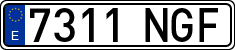 License plates of Spain, Ordinary (2000)