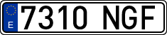 License plates of Spain, Ordinary (2000)