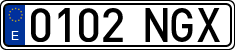 License plates of Spain, Ordinary (2000)