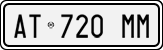 License plate of Italy, Cars (1994 year series)