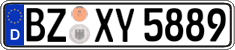 German license plate, Regular plates