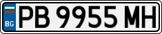 License plate of Bulgaria, Cars
