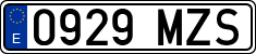 License plates of Spain, Ordinary (2000)