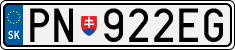 License plate of Slovakia, Cars