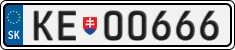 License plate of Slovakia, Vanity Plates