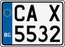 License plate of Bulgaria, Motorcycles