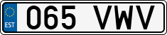 License plate of Estonia, Regular car plates