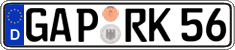 German license plate, Regular plates