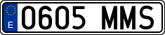 License plates of Spain, Ordinary (2000)