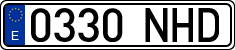 License plates of Spain, Ordinary (2000)