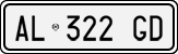 License plate of Italy, Cars (1994 year series)