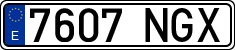 License plates of Spain, Ordinary (2000)