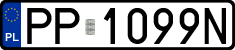 License plates of Poland, Regular car plates