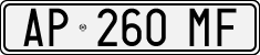 License plate of Italy, Cars (1994 year series)