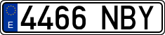 License plates of Spain, Ordinary (2000)
