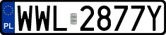 License plates of Poland, Regular car plates