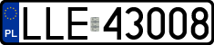 License plates of Poland, Regular car plates