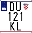 License plate of Croatia, Motorcycles