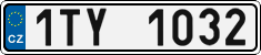 License plate of the Czech Republic, Cars (2001)