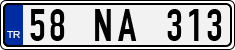 License plate of Turkey, Regular plates