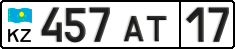 License plate Kazakhstan, Organizations (2012)