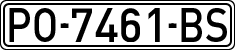 License plates of Spain, 1971 year series