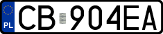 License plates of Poland, Regular car plates