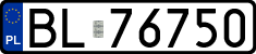 License plates of Poland, Regular car plates