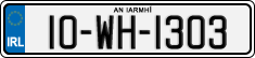 License plate of Ireland, Regular plates