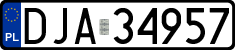License plates of Poland, Regular car plates