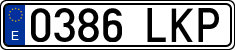 License plates of Spain, Ordinary (2000)