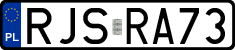 License plates of Poland, Regular car plates