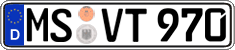 German license plate, Regular plates