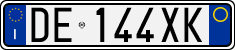 License plate of Italy, Cars (1994 year series)