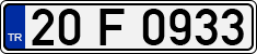 License plate of Turkey, Regular plates