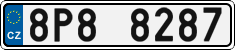 License plate of the Czech Republic, Cars (2001)