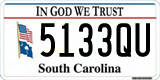 South Carolina, In God We Trust (1234AB/123 4AB)