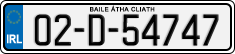 License plate of Ireland, Regular plates