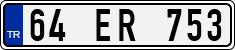 License plate of Turkey, Regular plates