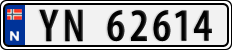 License plate of Norway, Cars