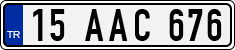 License plate of Turkey, Regular plates