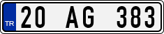 License plate of Turkey, Regular plates
