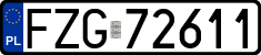 License plates of Poland, Regular car plates