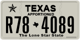 Texas, Apportioned vehicles (2012) (A12-3456)