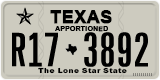 Texas, Apportioned vehicles (2012) (A12-3456)