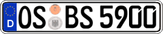 German license plate, Regular plates