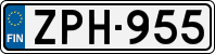 License plate of Finland, Cars