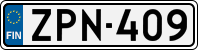 License plate of Finland, Cars